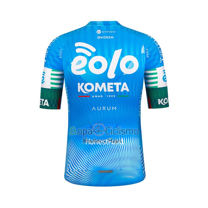 Eolo Kometa Ropa Ciclismo Culotte Corto 2022 Hombre Mangas Cortas Eolo Komet Azur
